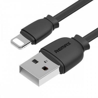 Remax fast charging Data Lightning cabo preto