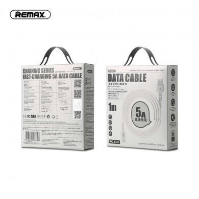 RC-135A Remax cabo USB-C Chaining Series 5A branco 1m