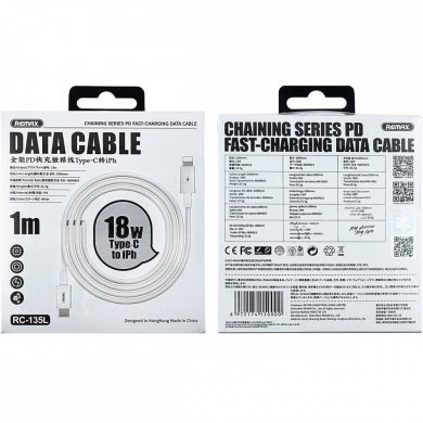 RC-135L Cabo PD 18W fast USB-C para Lightning