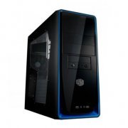 Gabinete Cooler Master Elite 310 com USB e Áudio Front Abertura Lateral para Melhor Ventilação, Security Lock 