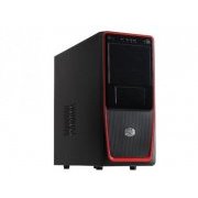 Gabinete Cooler Master Elite 311 Red Cor Preto com Detalhes em Vermelho