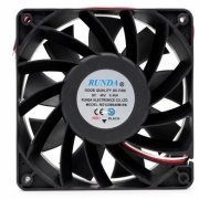Cooler fan 120x120x38 24VDC 1.9A 2 fios Cooler industrial de perfil alto, 4.500 RPM