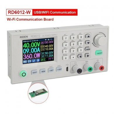 RD6012-W Módulo Regulador DC-DC Step-down 60V 12A Wi-Fi