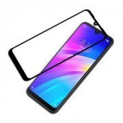 Pelicula 5D Vidro para Xiaomi Redmi 7 Borda Preta, Vidro Temperado