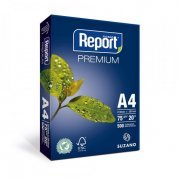 Papel Sulfite Suzano Report A4 Premium 75 Gramas  210 x 297mm - Pacote com 500 Folhas