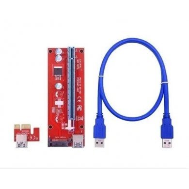 RISERPCI/USB Riser Card PCI-E 1x to 16x VER007s