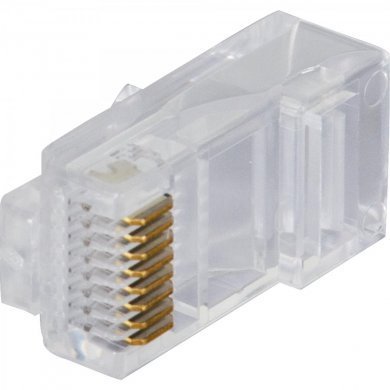 RJ45-112 Fortrek Conector de rede RJ45 CAT6 FK 140E 100 unidades