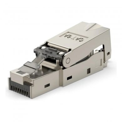 RJ45-CAT.6A-BLINDADO Conector Modular Ethernet Rj45 Cat6a Blindado
