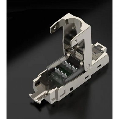 RJ45-CAT.6A-BLINDADO Conector Modular Ethernet Rj45 Cat6a Blindado