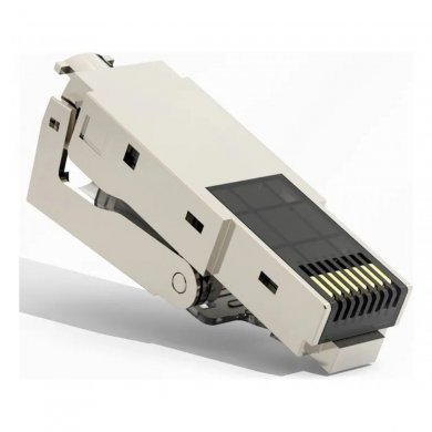 RJ45-CAT.6A-BLINDADO Conector Modular Ethernet Rj45 Cat6a Blindado
