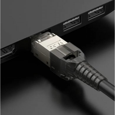 RJ45-CAT.6A-BLINDADO Conector Modular Ethernet Rj45 Cat6a Blindado