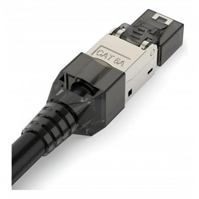 RJ45-CAT.6A-BLINDADO Conector Modular Ethernet Rj45 Cat6a Blindado