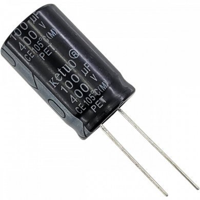 RK101M400K300A-50X Kit 50x capacitor eletrolitico 100uF 400V 18x30mm
