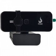 RiseMode webcam USB Vision FullHD 1080p 30FPS black com 2 microfones digitais