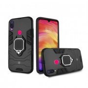 Gorila Shield Capa para Xiaomi Redmi Note 7 Defender Black com Alça Ring