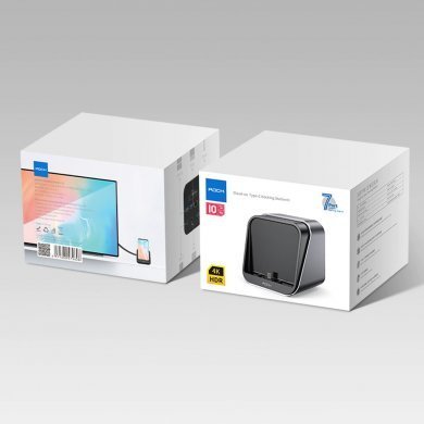 ROCK Tipo-C Docking Station Cube 7 em 1