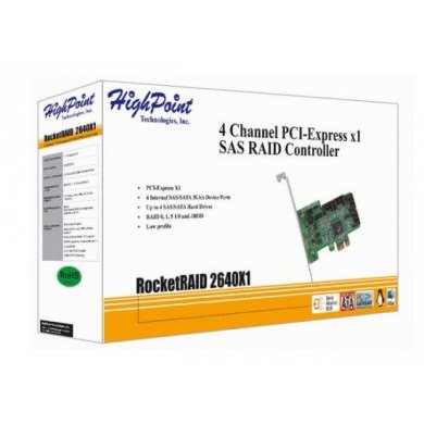 HIGH POINT Controladora RAID SAS/SATA 4 Canais