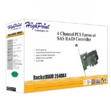 HIGH POINT Controladora RAID SAS/SATA 4 Canais