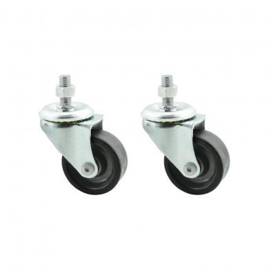 RODZ0002 WJ Moreira Kit 2 Rodizios sem trava para Rack