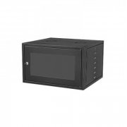 MINI RACK FOCUS 6U 470MM 19 POLEGADAS PRETO COM LATERAIS REMOVIVEIS