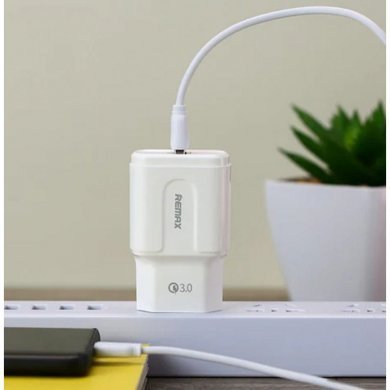 Remax carregador USB quick charge QC 3.0 branco