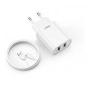 Remax Adapter Travel Charger 2.1A Jane Series Dual Ca ...