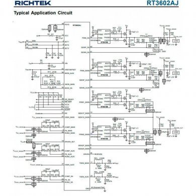 RT3602AJ CI RT3602AJGQW PWM QFN48 SMD
