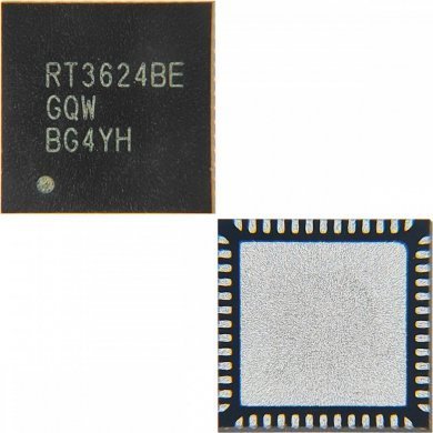 RT3624BEGQW Ci RT3624BE Controlador PWM de canal duplo WQFN6x6-52