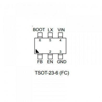 RT6255A Ci regulador buck ajustavel 5A TSOT23-6 (kit com 5 peças)