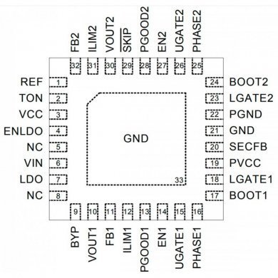 CI RT8206L PWM QFN20 SMD