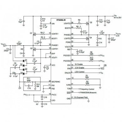 CI RT8206L PWM QFN20 SMD