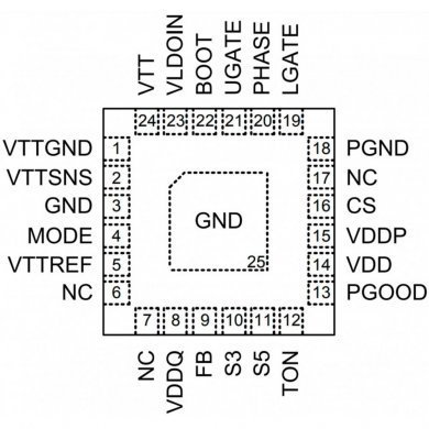 CI RT8207L RT8207 PWM para DDR QFN24 (Kit 5x und)