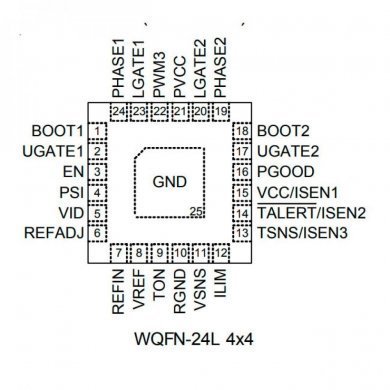 RT8813DGQW Ci RT8813D PWM Controller WQFN-24L 4x4