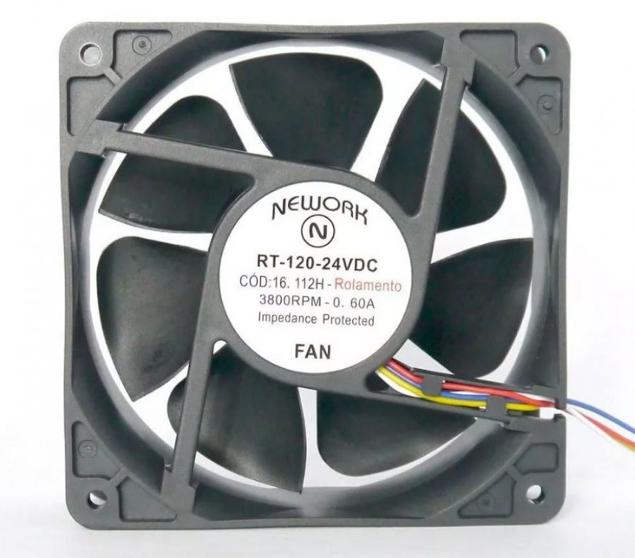 RT-122952出品ページ RT-120-24VDC NEWORK Cooler 120x120x38mm Bivolt