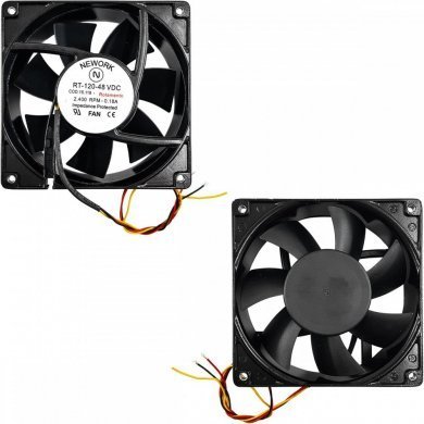 RT-120-48VDC Fan 120x120x38mm Nework 48V 0.18A 3 fios 2400 RPM