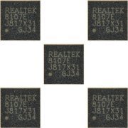 5x Ci Realtek Controlado de Lan 10/100Mbps PCI-E QFP-32 