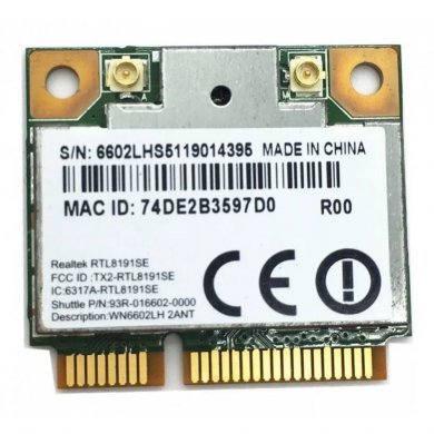 RTL8191SE Mini PCI Wireless WiFi Realtek 802.11b/g/n