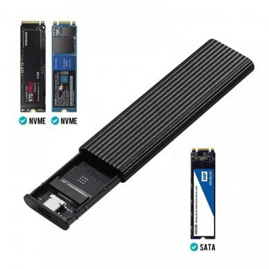 Case para SSD M.2 NVME e SATA USB 3.1 e USB tipo C