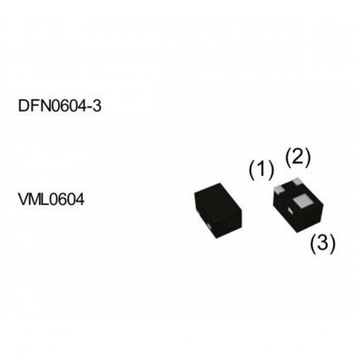 RV3C002UNT2CL Ci N-Mosfet 20V 150mA DFN0604-3 (Rolo com 8000 und)