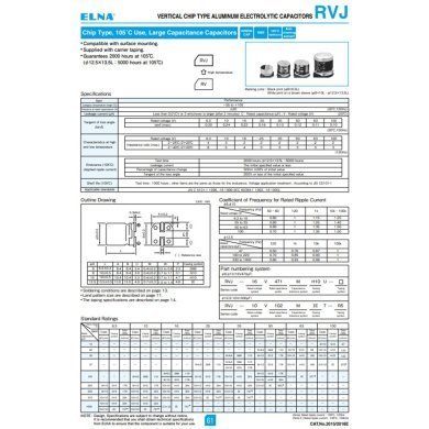 RV-50V101MH10U-R 15x Capacitor Eletrolitico Polimero Alumínio 100uF 50V 20%