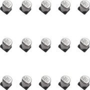 15x Capacitor Eletrolitico Polimero Alumínio 100uF 50V 20% SMD 10 x 10.5mm 2000 Hrs 105C
