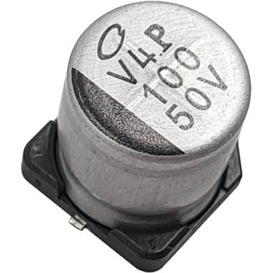 RV-50V101MH10U-R 15x Capacitor Eletrolitico Polimero Alumínio 100uF 50V 20%