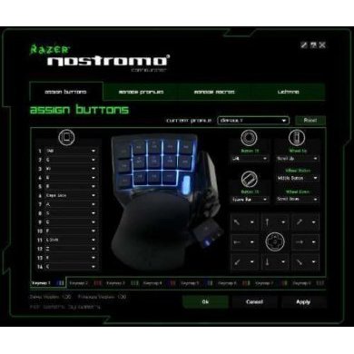 Razer Nostromo Gaming Keypad 16 Teclas