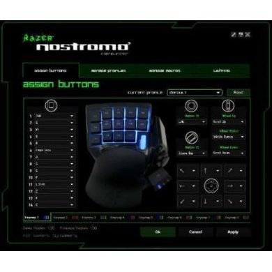 RZ07-00490100-R3U1 Razer Nostromo Gaming Keypad 16 Teclas