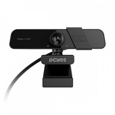 PCYes Webcam Raza Full HD 1080P com microfone USB 2.0