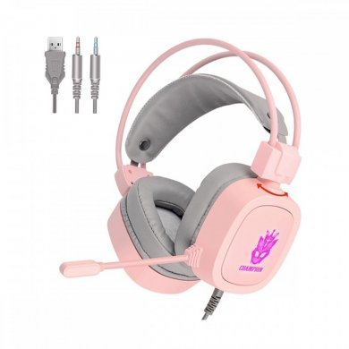 S100-ROSA FONE OUVIDO GAMER HEADSET 7.1 CANAIS P2