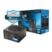 Fonte Seasonic Silent 650W Reais 80 Plus Gold PFC Ativo