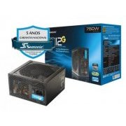 Fonte Seasonic Silent 750W Reais 80 Plus Gold PFC Ativo