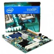Intel Server Board Dual Xeon LGA771 4x SAS, 6 SATA, 32GB ECC FBDIMMs, FSB 667/1066/1333MHz, RAID 0/1/10, 2x PCI Exp. x8, 2x PCI Exp. x4
