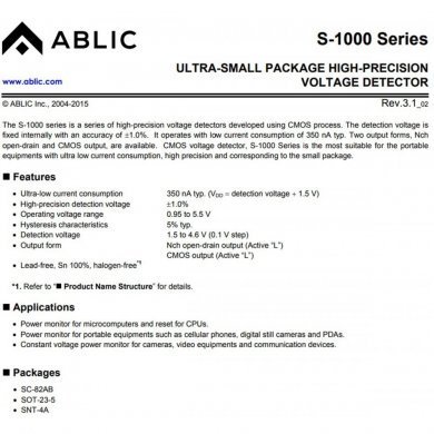 S-1000N25-I4T1U kit 5x ci supervisor de tensão de 1.5V a 4.6V